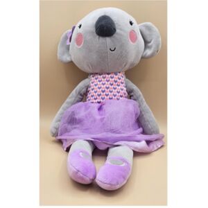 Hugfun Koala Bear Ballerina Plush Stuffed Animal Purple Tutu Soft Toy